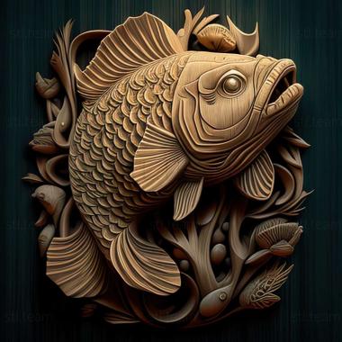 3D model Panda fish fish (STL)